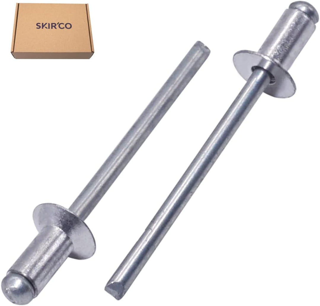 SKIR'CO (1200 Stück) Senkkopf Aluminium Blindnieten 4,0 x 8 mm, Stahldorn, Popnieten 1200 4.0 x 8 mm