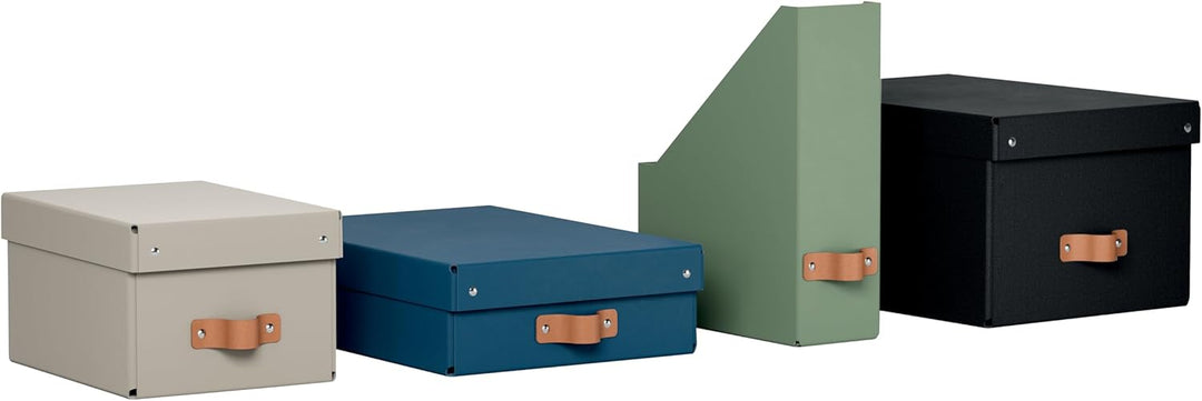 Leitz Puro Flache Aufbewahrungsbox mit Deckel, Medium, 2er-Set, Box 8 L, stapelbar, Organizer-Box fü