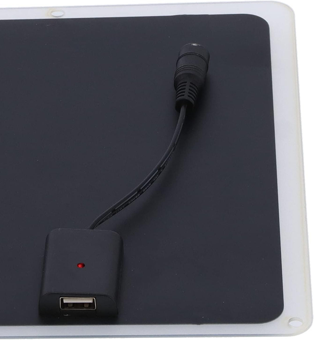 Solar LED Clip Panel, 6W 12V Solarpanel-Ladegerät für Auto, Wohnmobil und Boot, Ultradünn, IP65 Wass