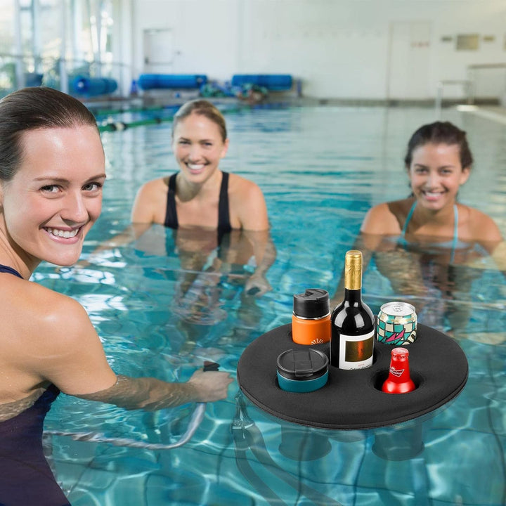 Schwimmender Getränkehalter | Whirlpool-Getränke-Tablett mit 5 Löchern, schwimmendes Tablett, schwim