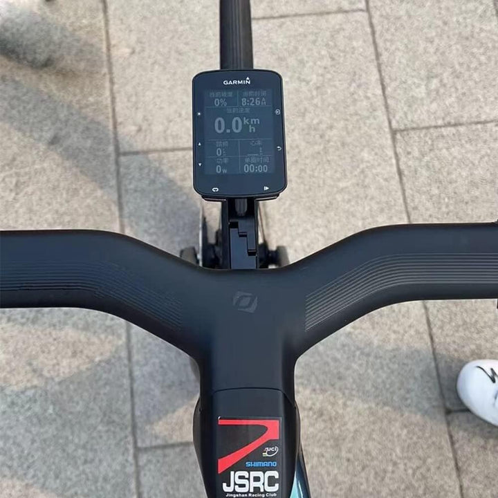 Out Front Bike Stem Handlebar Combo Mount für Gar min Wahoo Bryton Campatible mit Scott Foil Addict