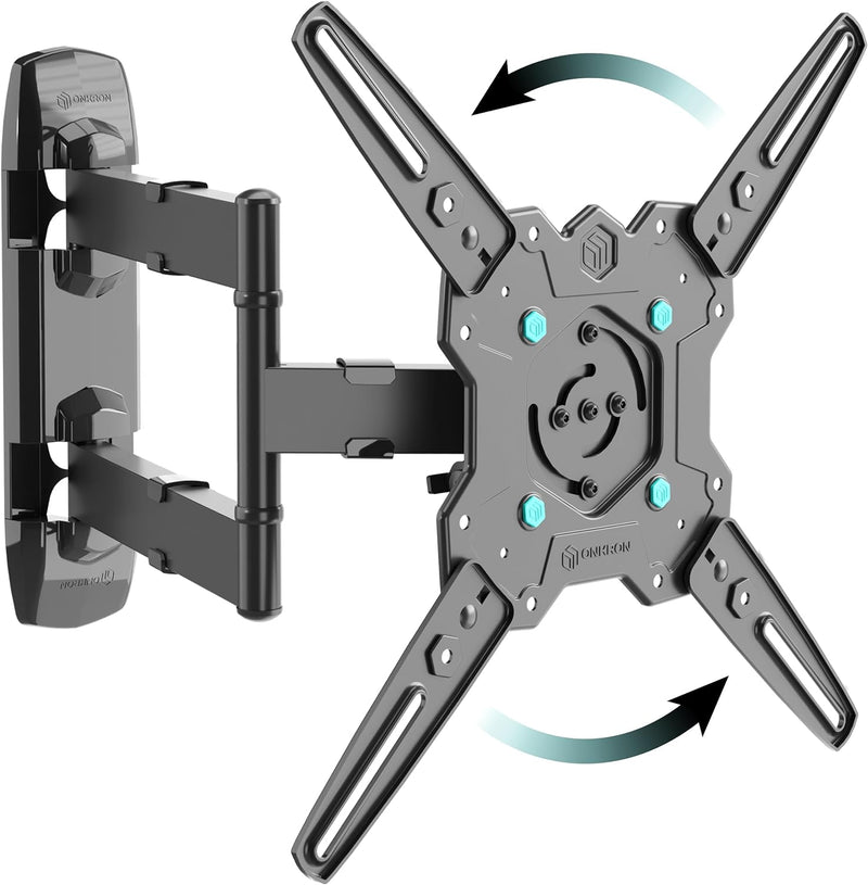 ONKRON Drehbare TV Wandhalterung für 32-65 Zoll Bildschirm bis zu 41 kg, Halterung Fernseher Schwenk