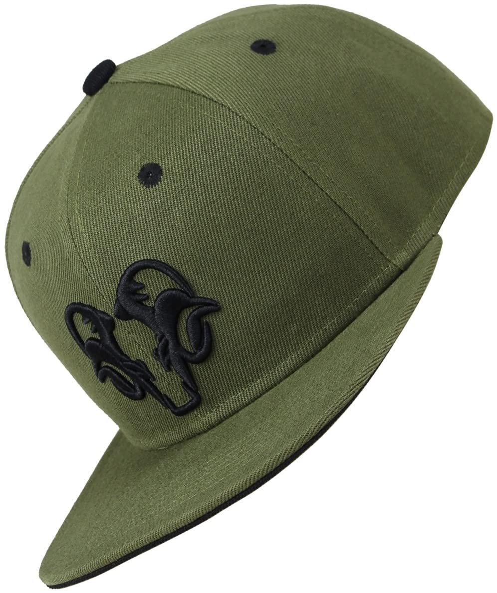 Bexxwell Snapback Cap Grün mit 3D-Stickerei in Schwarz (optimale Passform, Kappe, Green, Black, 3D-E