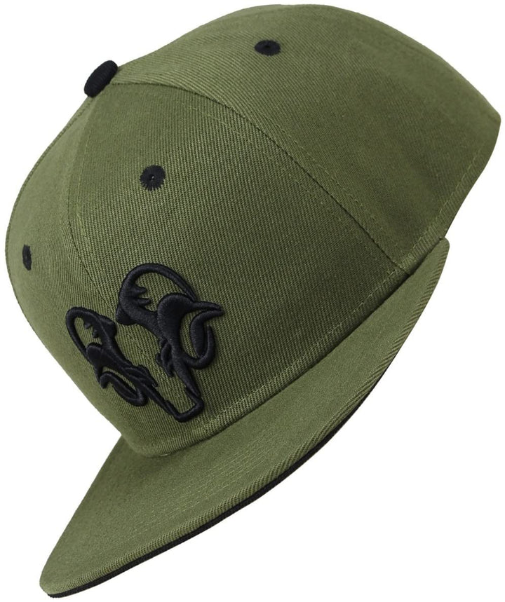 Bexxwell Snapback Cap Grün mit 3D-Stickerei in Schwarz (optimale Passform, Kappe, Green, Black, 3D-E