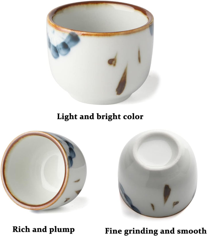 Sake Tassen Set Japanische Keramik Sake Tassen Kleine Teetasse Weisse Tasse, Weisse Tasse