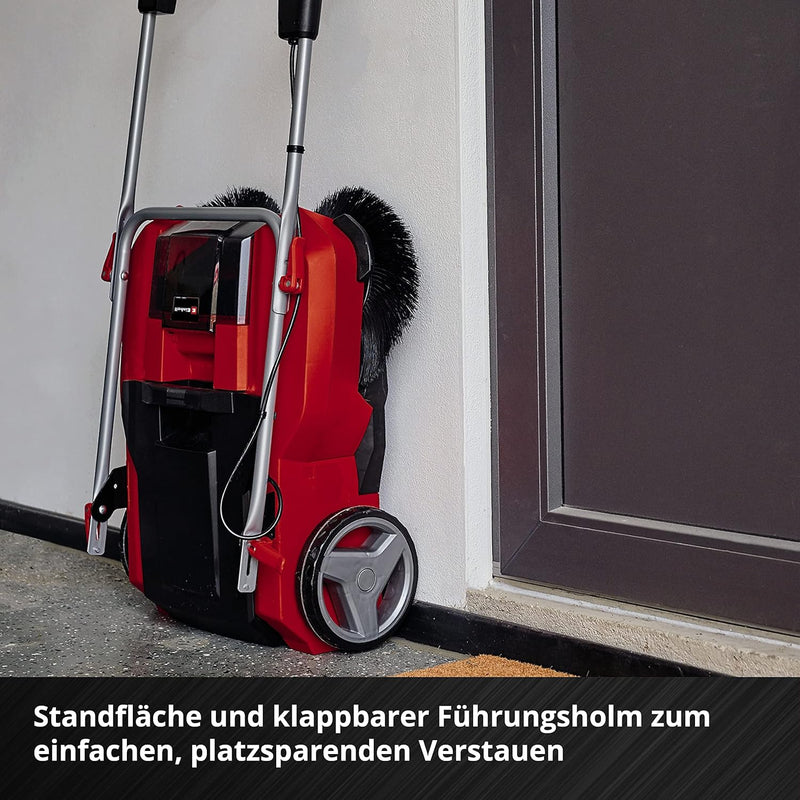 Einhell Akku-Kehrmaschine TE-SW 18/610 Li (20 L Schmutzbehälter, 61 cm Arbeitsbreite, Parkposition,