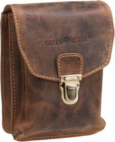 Greenburry Vintage Gürteltasche braun, 1754-H-25, Braun