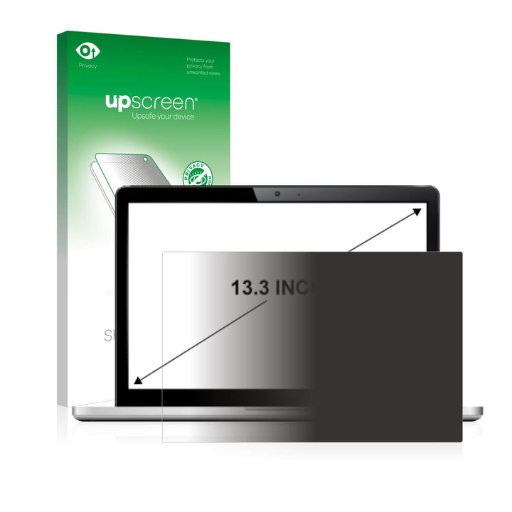 upscreen 13.3" Anti-Spy Blickschutzfolie für 13,3 Zoll Notebooks (33.8 cm) [285 x 180 mm, 16:10] - P