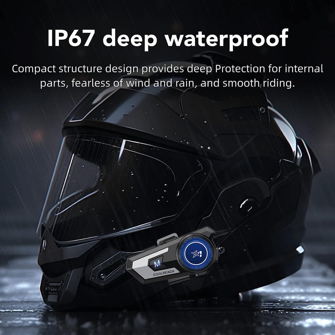 Motorradhelm Bluetooth Motorrad Helm Bluetooth Headset, Sking Kopfhörer Lautsprecher, CVC Geräuschun