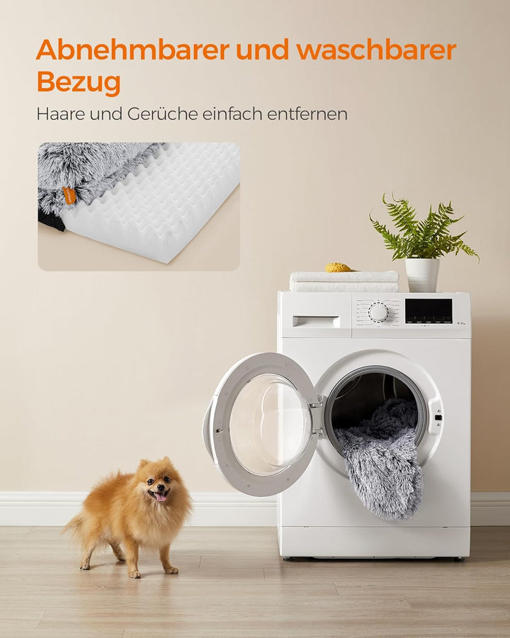 Feandrea FluffyHug Hundebett, Hundekissen Grösse M, Hundematte für Miniaturhunde, kleine Hunde, Hund