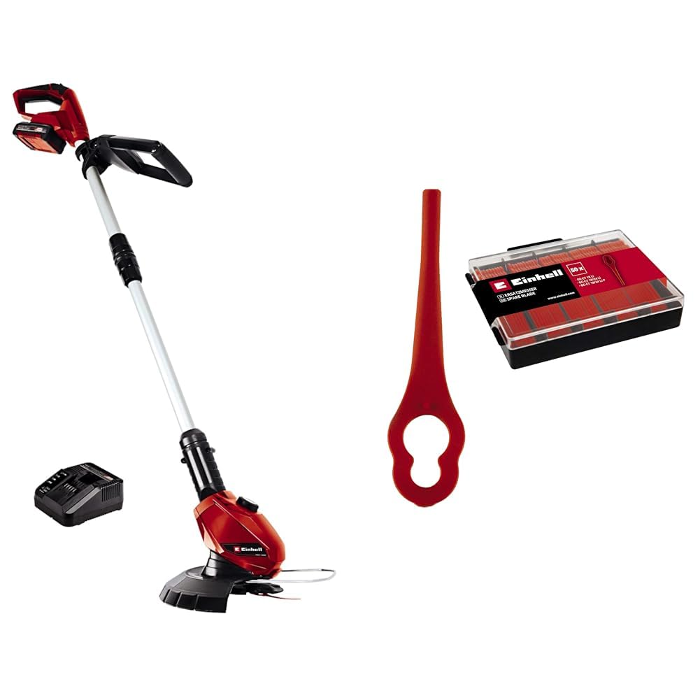 Einhell Akku-Rasentrimmer GE-CT 18 Li Kit Power X-Change (Li-Ion, 18V, Motorkopf drehbar, Flowerguar