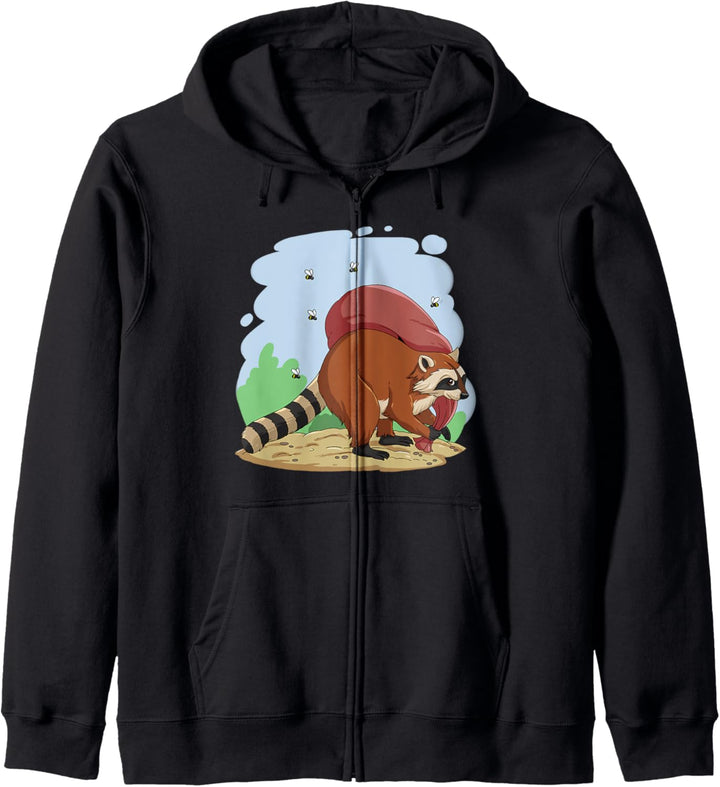 Waschbär Wildlife Racoons Geschenk Kapuzenjacke