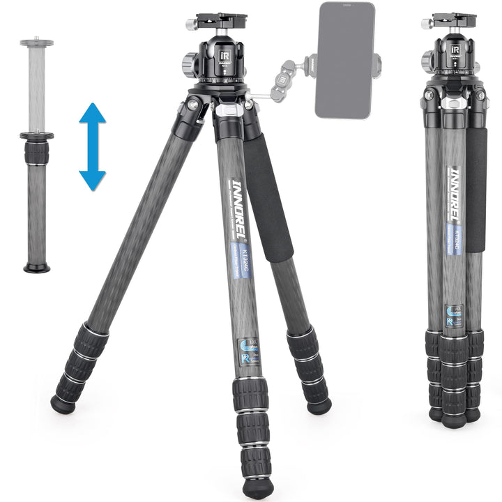 Karbonfaser-Stativ INNOREL KT324C Professionelles, tragbares, kompaktes Reisestativ für DSLR-Kameras