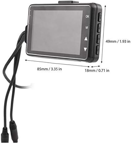 Riloer Motorrad-Rekorder, tragbare Kamera mit zwei Objektiven, wasserdichter 3-Zoll-HD-LCD-Videoreco