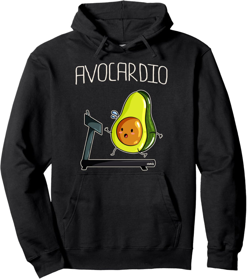 Avocardio Avocado Gym Fitness Workout Lauf Pullover Hoodie