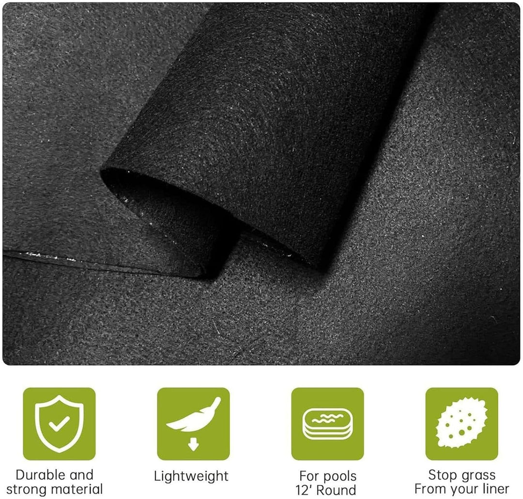 Generisch Poolunterlage 366 cm, Runde Whirlpools Unterlage, Pool Unterlegmatte, Bodenschutzmatte Poo
