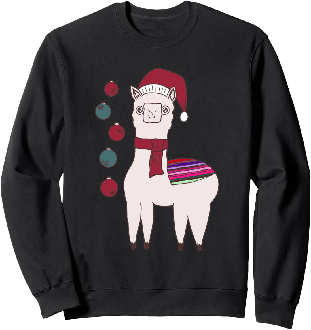 Weihnachten - Lama Alpaka Sweatshirt