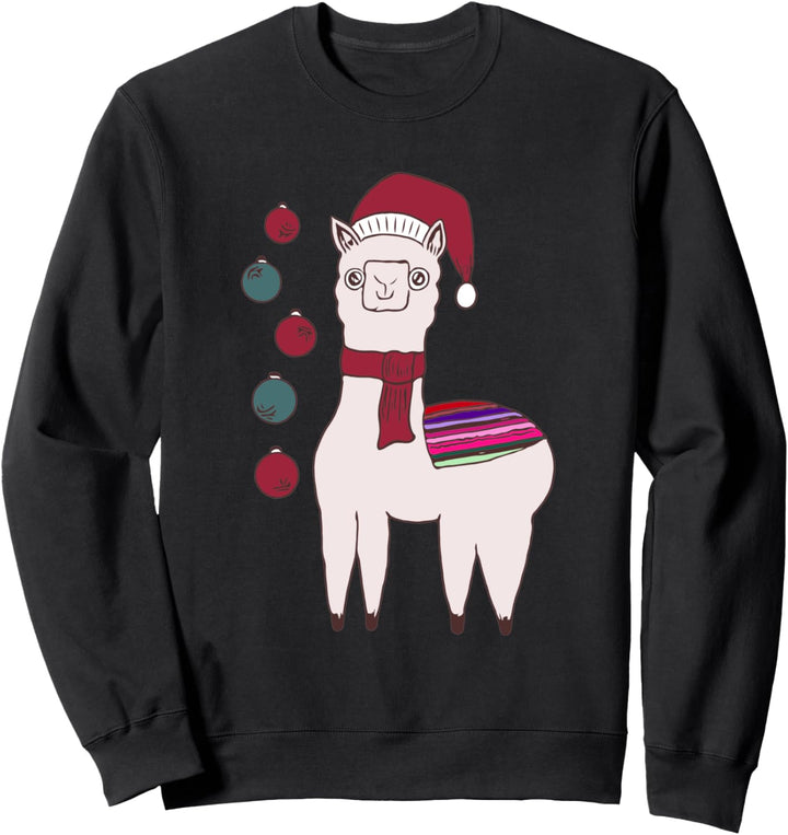 Weihnachten - Lama Alpaka Sweatshirt