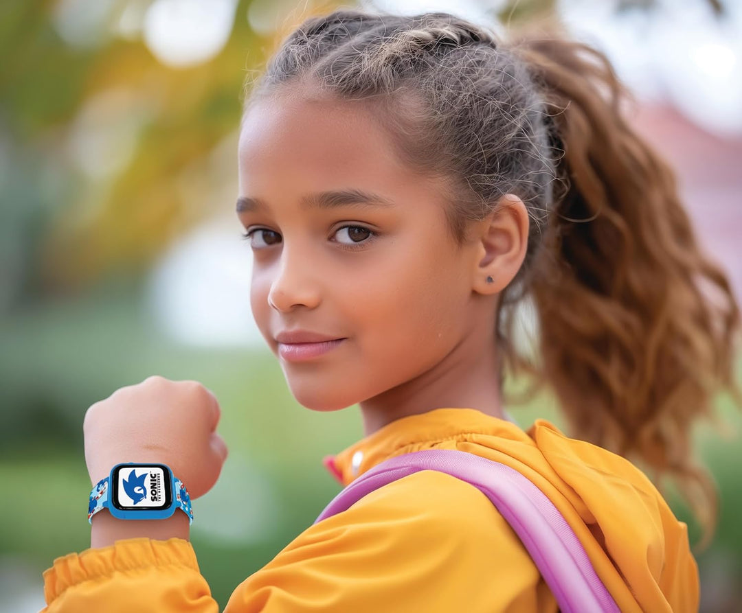 Lexibook, Sonic The Hedgehog, Selfie-Kamera-Uhr, HD-Touchscreen, 720p-Kamera, MP3-Player, Eingebaute