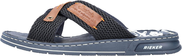 Rieker Herren 21239 Pantolette 40 EU Blau, 40 EU Blau