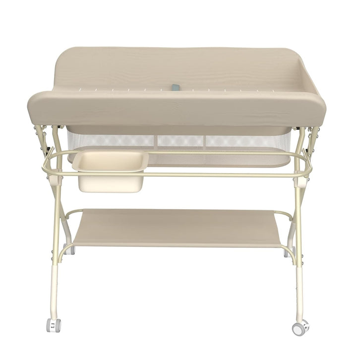 Wickeltisch, 3-in-1, Wickelkommode für Baby, von Geburt bis 12 Monate (bis 25 kg), Wickeltisch, falt