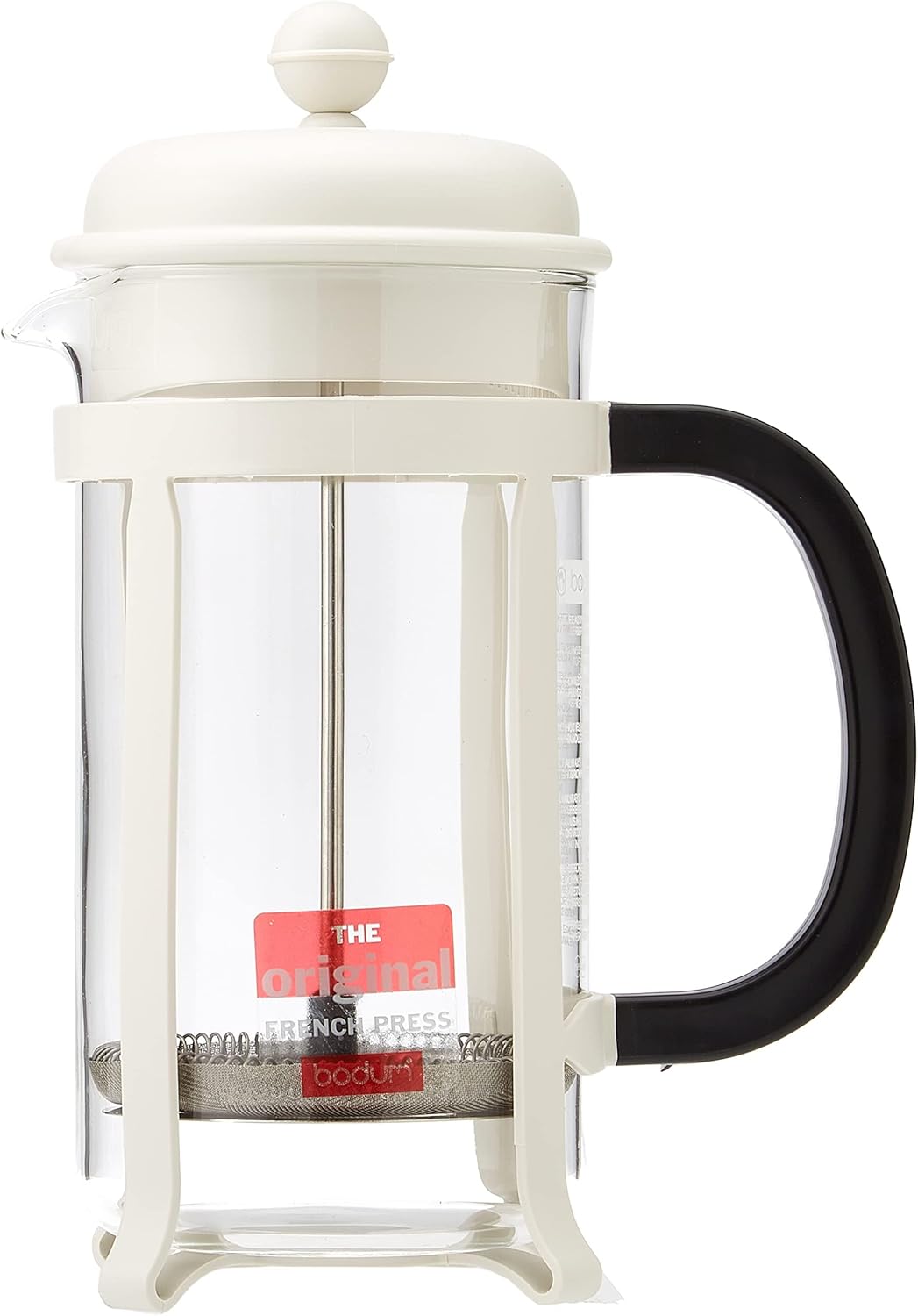 Bodum 1908-913 Java Kaffeebereiter, 8 Tassen, 1 L, Mehrlagig, weiss, 10,6 x 16,3 x 24,5 cm Weiss 8 C
