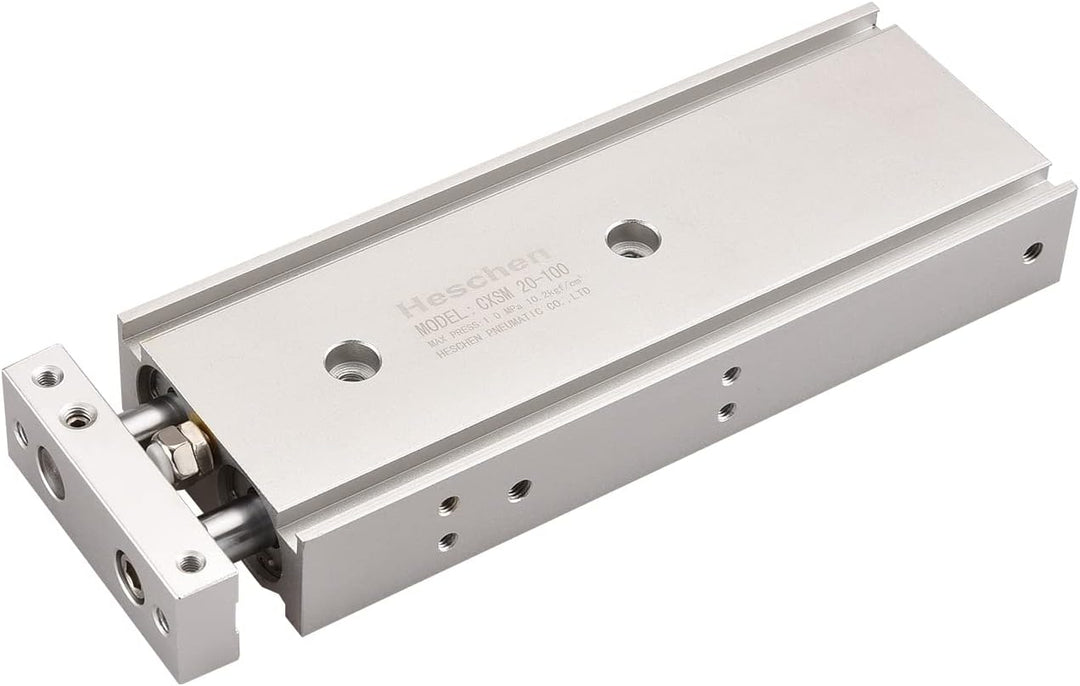 Heschen Doppelter Aluminium-Luftzylinder, CXSM 20-100, Führungsstangen-Platte, Doppelstabgeführt, Pn