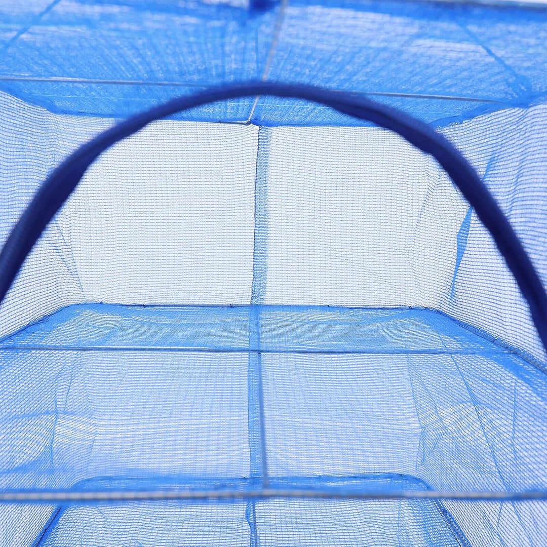 Trockennetz Kräuter 4 Lagen Fisch Gemüse Obst Drynet 35x35x65 cm hängende Trocknungsnetz Faltbare Tr