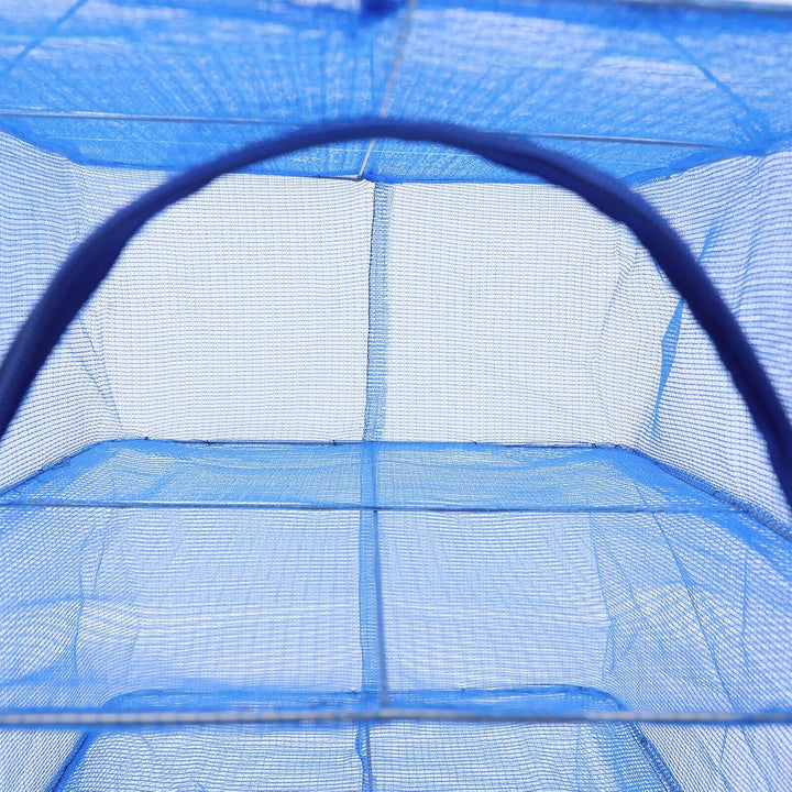 Trockennetz Kräuter 4 Lagen Fisch Gemüse Obst Drynet 35x35x65 cm hängende Trocknungsnetz Faltbare Tr