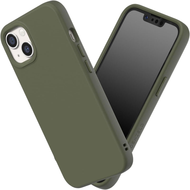 RhinoShield Coque Compatible Avec [iPhone 13/14] | SolidSuit iPhone 13 / 14 - Algengrün, iPhone 13 /
