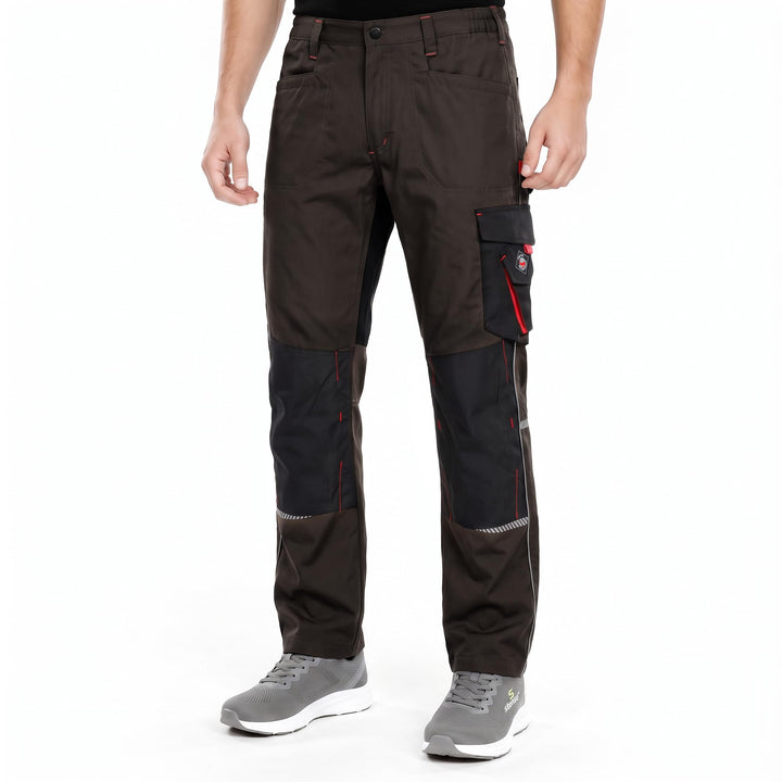 Stenso Prisma Arbeitshosen Männer Cargohose Herren mit Elastischem Bund, Hammerschlaufe, Zwei Vorder