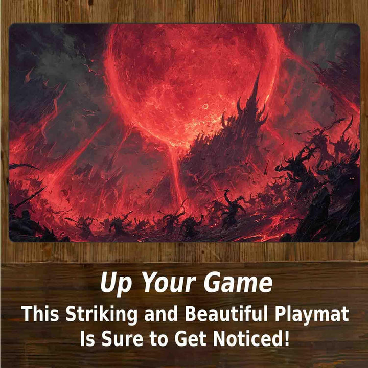 TCG MTG Spielmatte 24 × 14 - Premium-Spielmatte mit genähtem Rand mit glatter Stoffoberfläche und ru