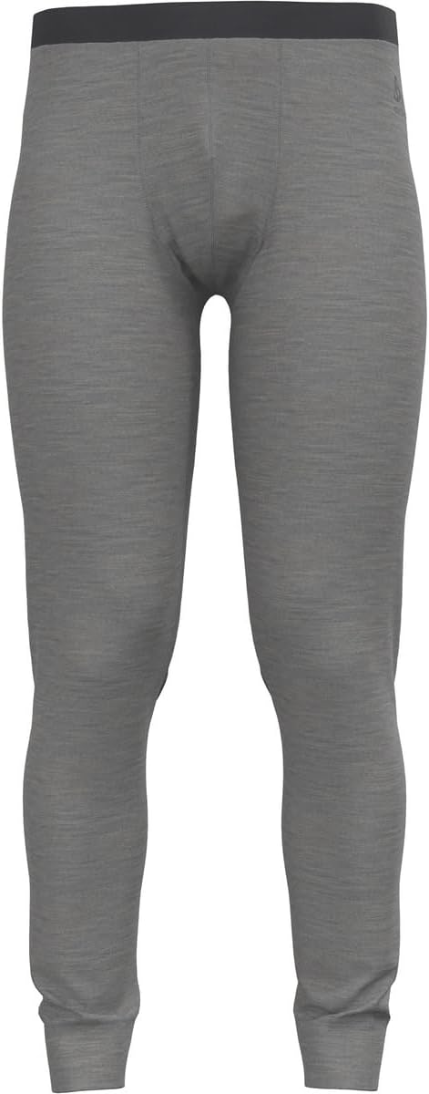 Odlo Herren Merino 200_111802 Hose Odlo Steel Grey Melange S, Odlo Steel Grey Melange S