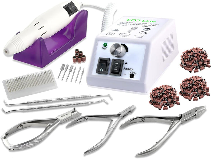 Pediküre-Set Fusspflegegerät Fräser Komplett-Set für die Fusspflege Hornhautentfernung und Maniküre