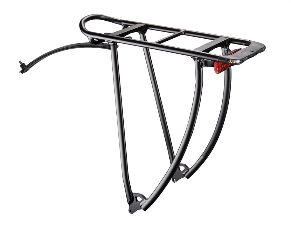Racktime Unisex – Erwachsene Shine Evo Imm Gepacktrager, schwarz, 1size