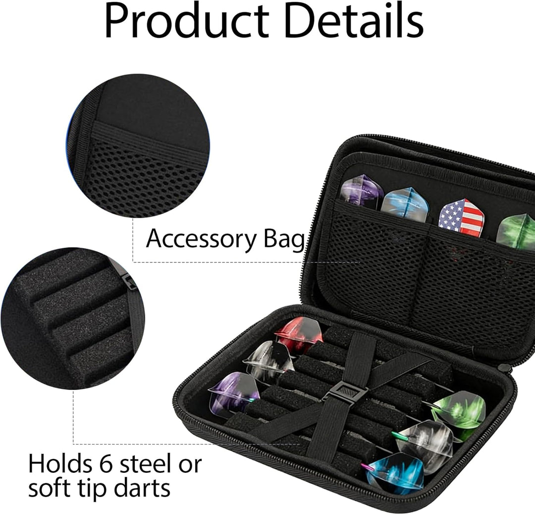 JAWAI Dartpfeile Tasche, Dart Tasche für 12 Darts, Dartpfeile Tasche, Dart Zubehör 12 Darts Aufbewah