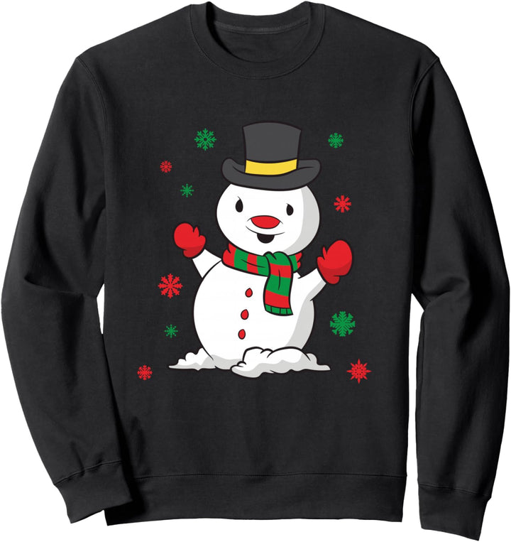 Niedlicher Schneemann Weihnachten Weihnachten Schneemann Weihnachten Sweatshirt