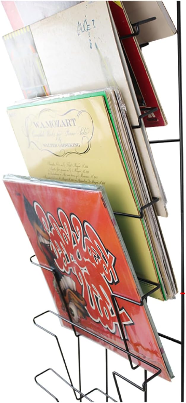 VDD – LP-Wandregal – Vinylaufbewahrung – LP-Regal – Wandmontage – Kapazität von 50