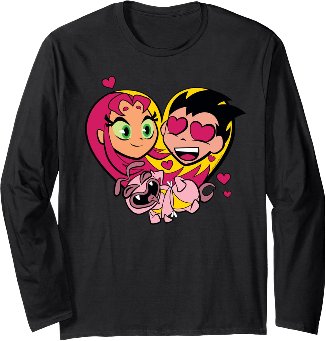 Teen Titans Go! Starfire and Robin Langarmshirt