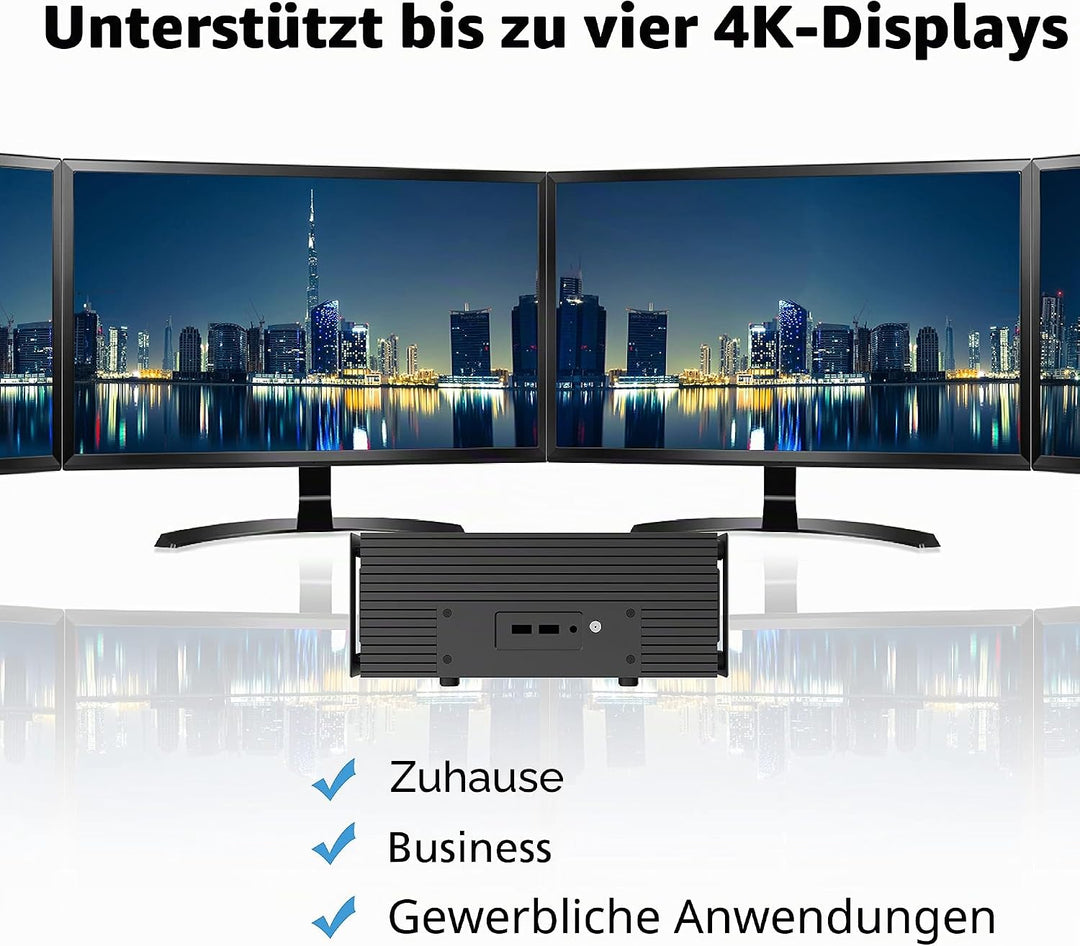 Akasa Turing WS, für Intel® NUC 12/13 Pro (Wall Street Canyon/Arena Canyon), Lüfterloses Gehäuse aus