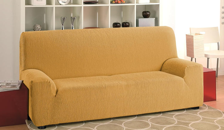 Martina Home Emilia Sofabezug, elastisch, Senf, 2-Sitzer 2 Sitzer Senf, 2 Sitzer Senf