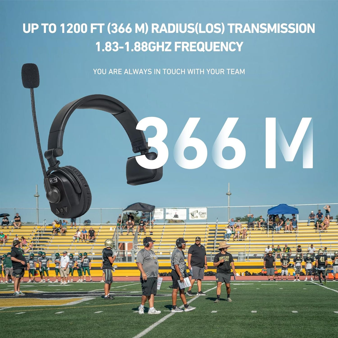 Came-TV 4er-Pack kabelloses Waero-Intercom-Headset, Vollduplex-Intercom-Kommunikationssystem, Entfer