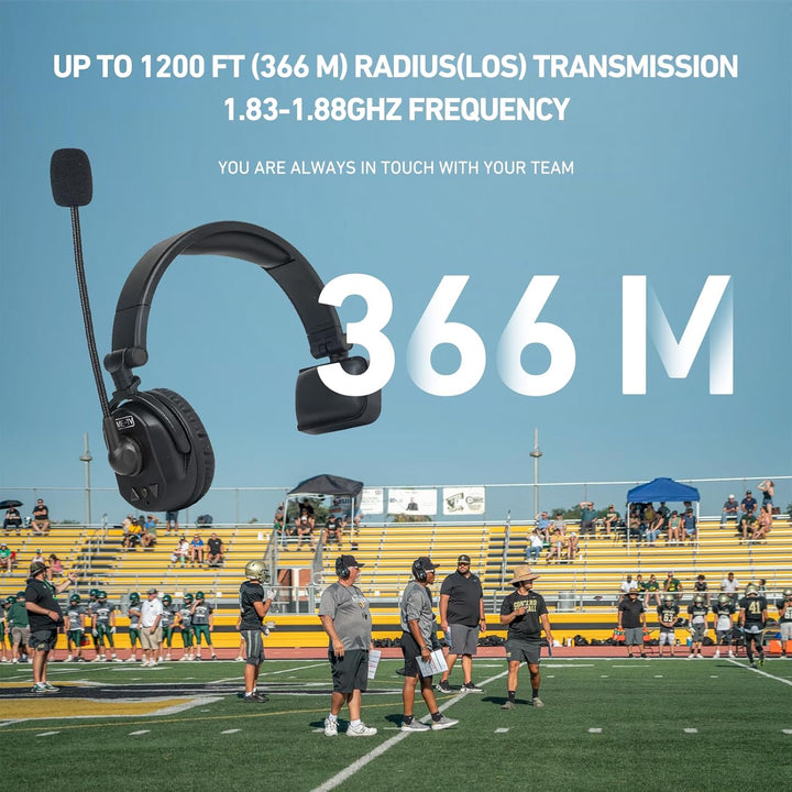 Came-TV 4er-Pack kabelloses Waero-Intercom-Headset, Vollduplex-Intercom-Kommunikationssystem, Entfer