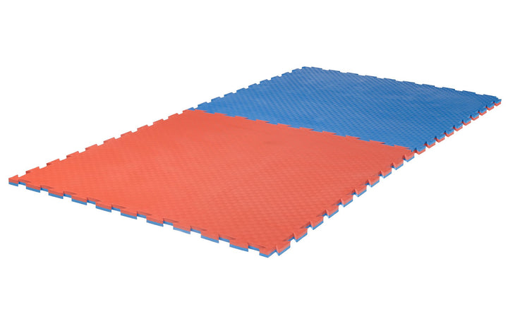 Ju-Sports Puzzlematte Checker 2 cm rot/blau Wendematte