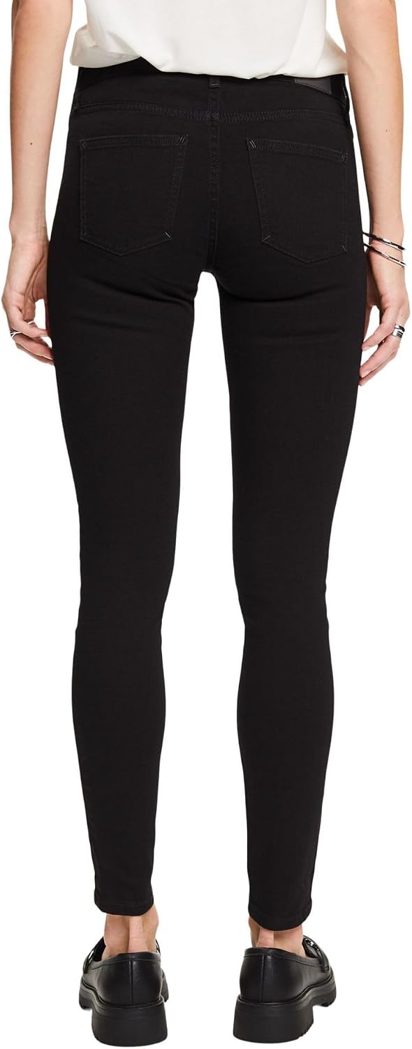 ESPRIT Damen Jeans 24W / 32L 910/Black Rinse, 24W / 32L 910/Black Rinse