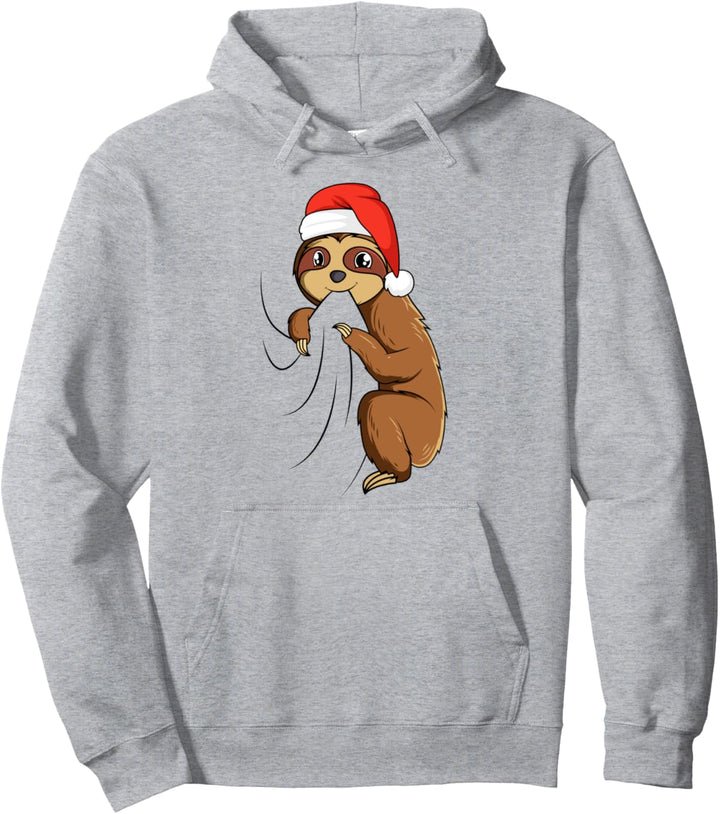 Faultier Weihnachten Kinder Mädchen Damen Pullover Hoodie