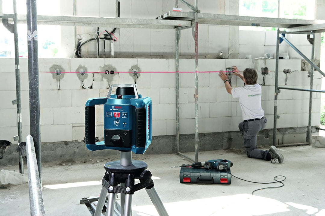 BOSCH rotationslaser GRL 300 HV Set mit GR 240, BT 300 HD, Blau