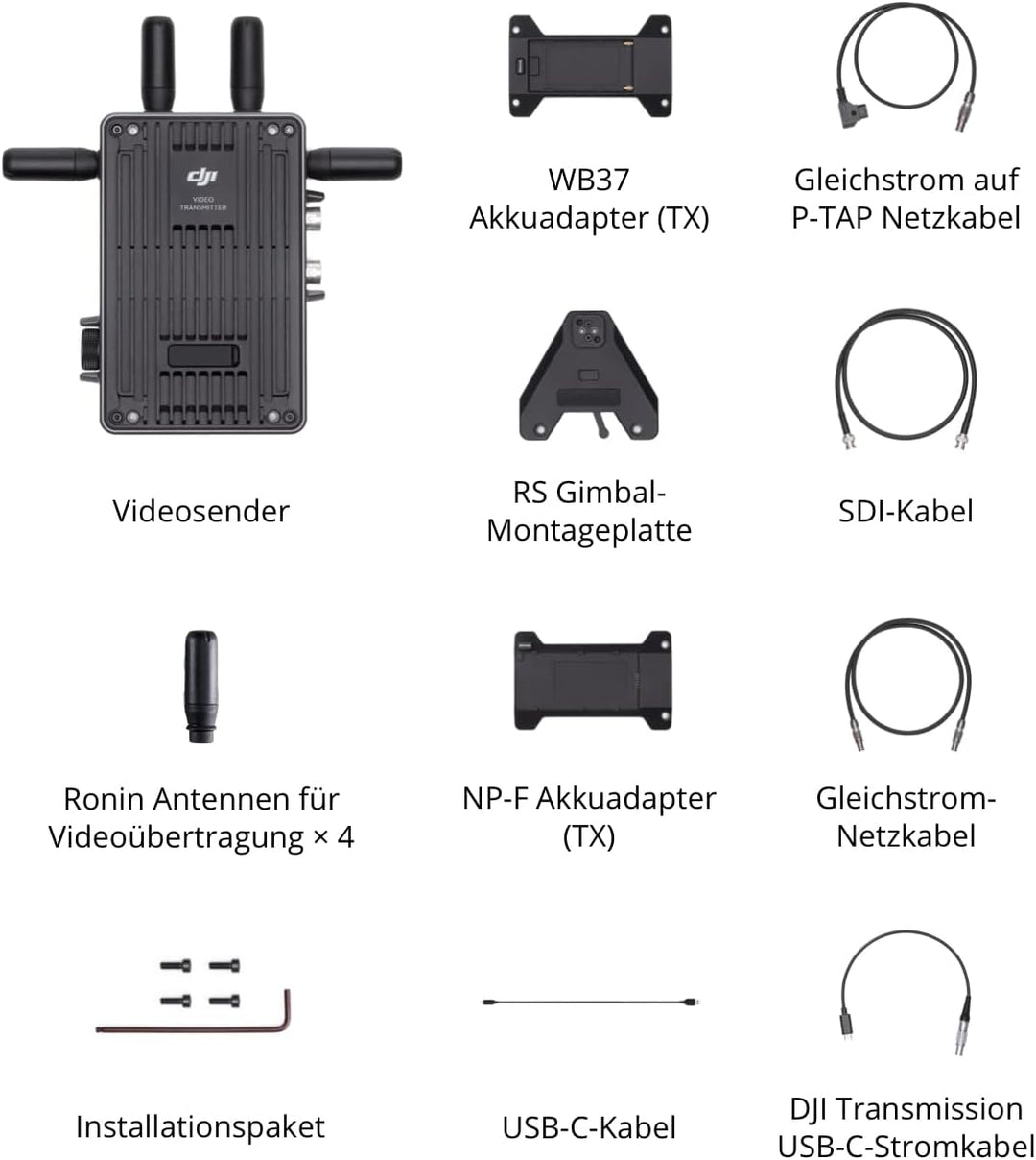 DJI Videosender - 6 km 1080p/60fps Übertragung, nahtloser automatischer Frequenzwechsel, extrem nied