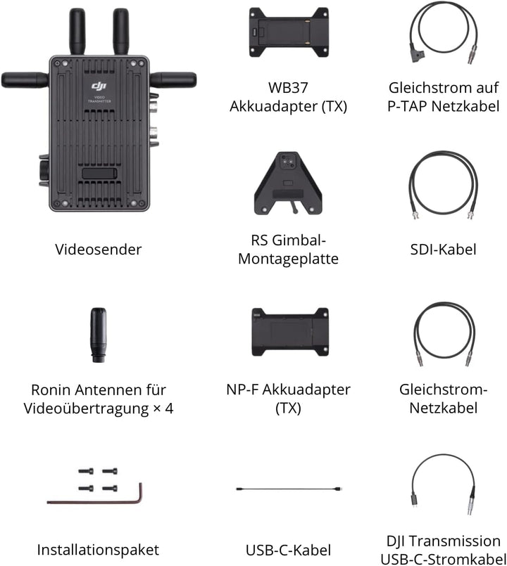 DJI Videosender - 6 km 1080p/60fps Übertragung, nahtloser automatischer Frequenzwechsel, extrem nied