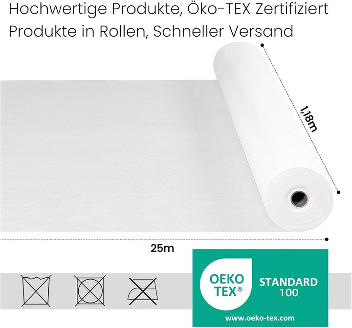 WOLTU Tischdeckenrolle, Einweg Vlies Tischdecke, Tischschutz wasserdicht Tischtuch Zuschneidbar, Tis